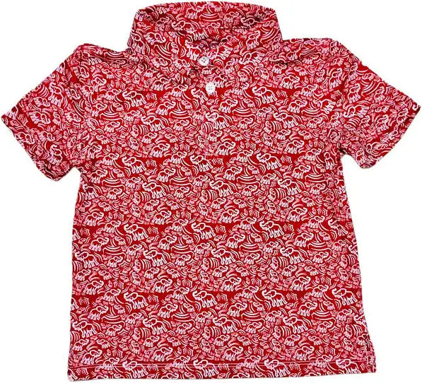 Crimson & White Elephant Polo