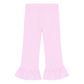 Knit stripe flare pants