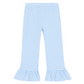 Knit stripe flare pants