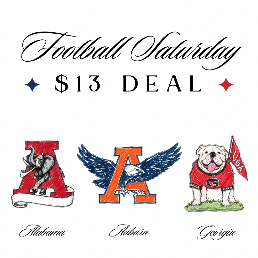 SATURDAY FOOTBALL DEAL 9/13 - SIZE/STYLE IN NOTES