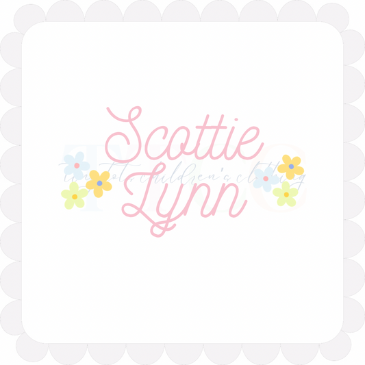 Side Petals Name Design