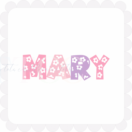 Flower Power Name Design