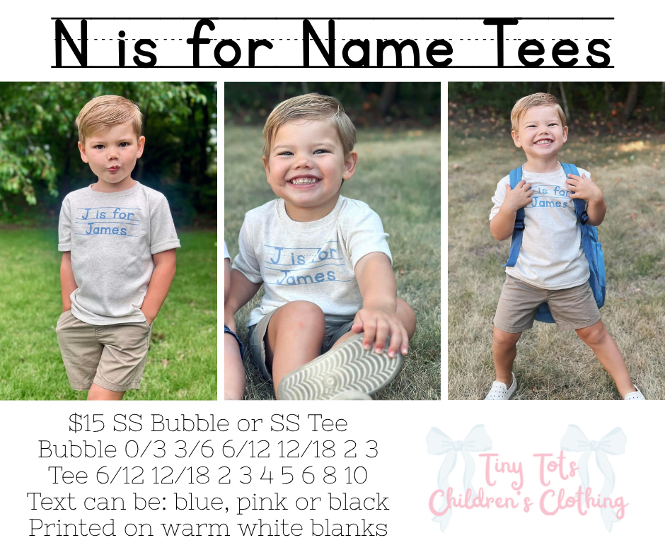 N is for Name Tees