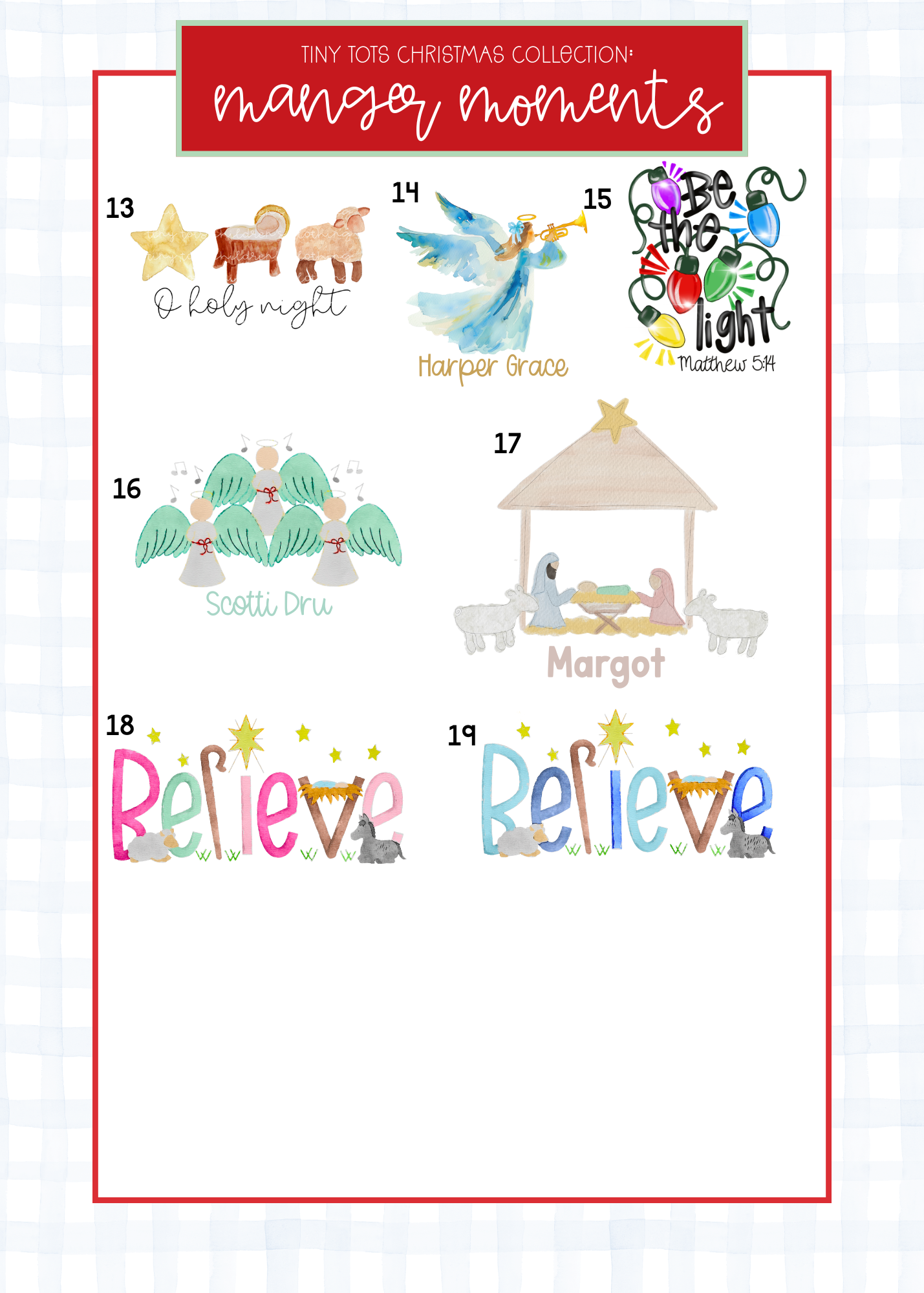 TTCC Christmas: Manger Moments