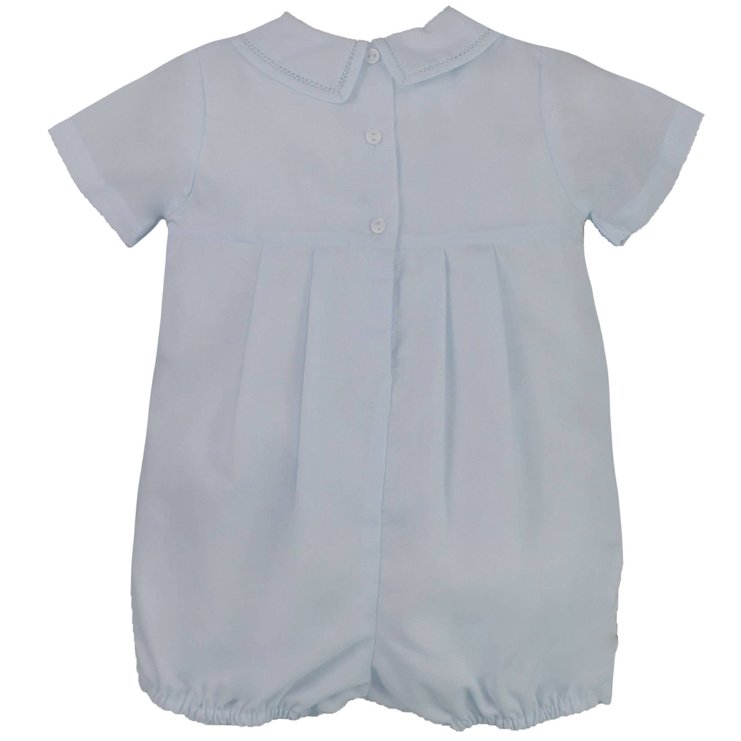 Diamond Smocked Romper - BLUE