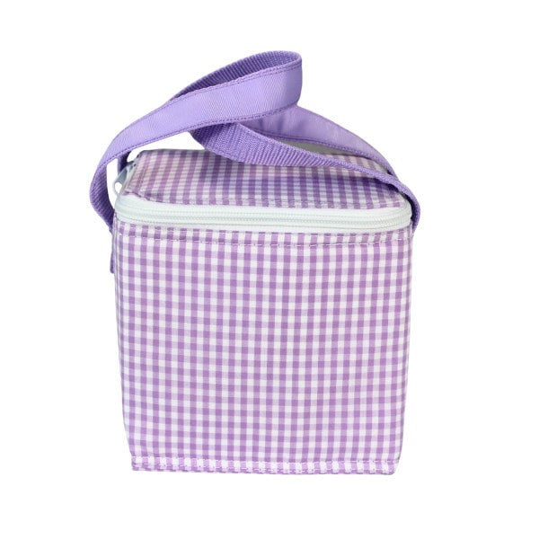 Lunch Square - Purple gingham