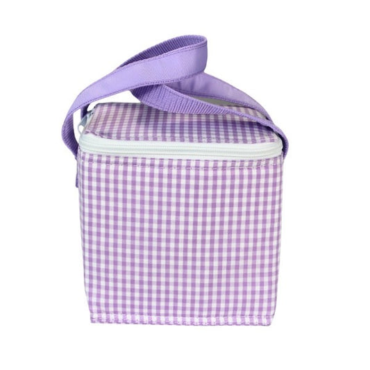 Lunch Square - Purple gingham