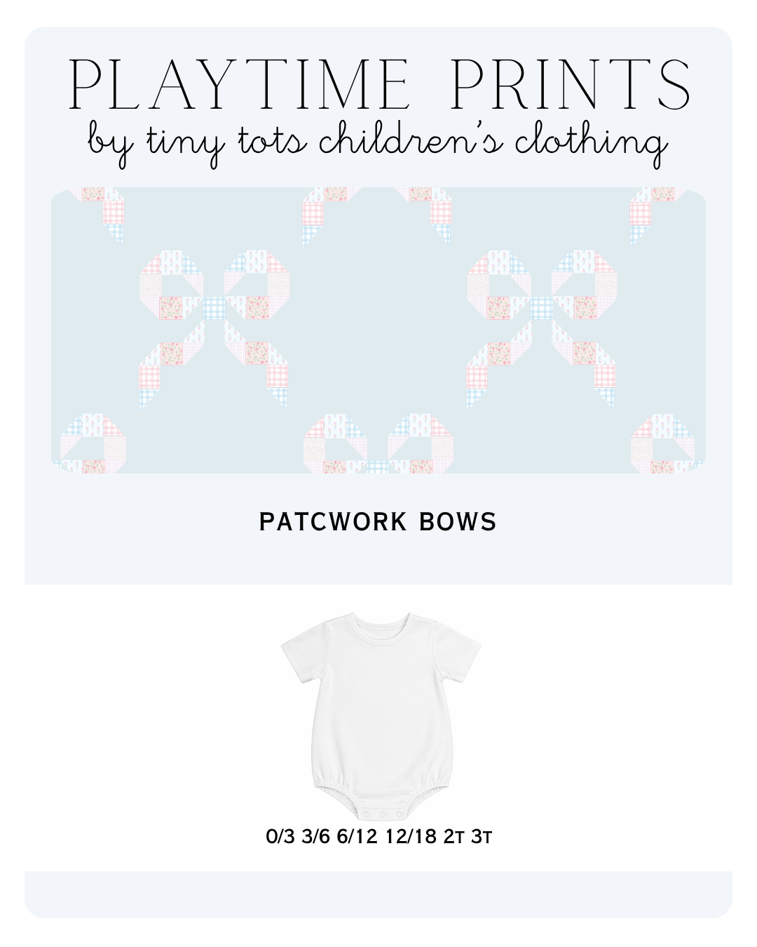 Patchwork Bows - Playtime Prints 4