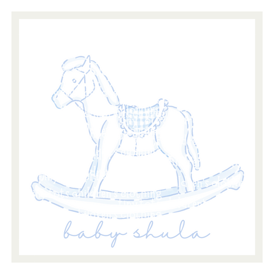 Blue Rocking Horse