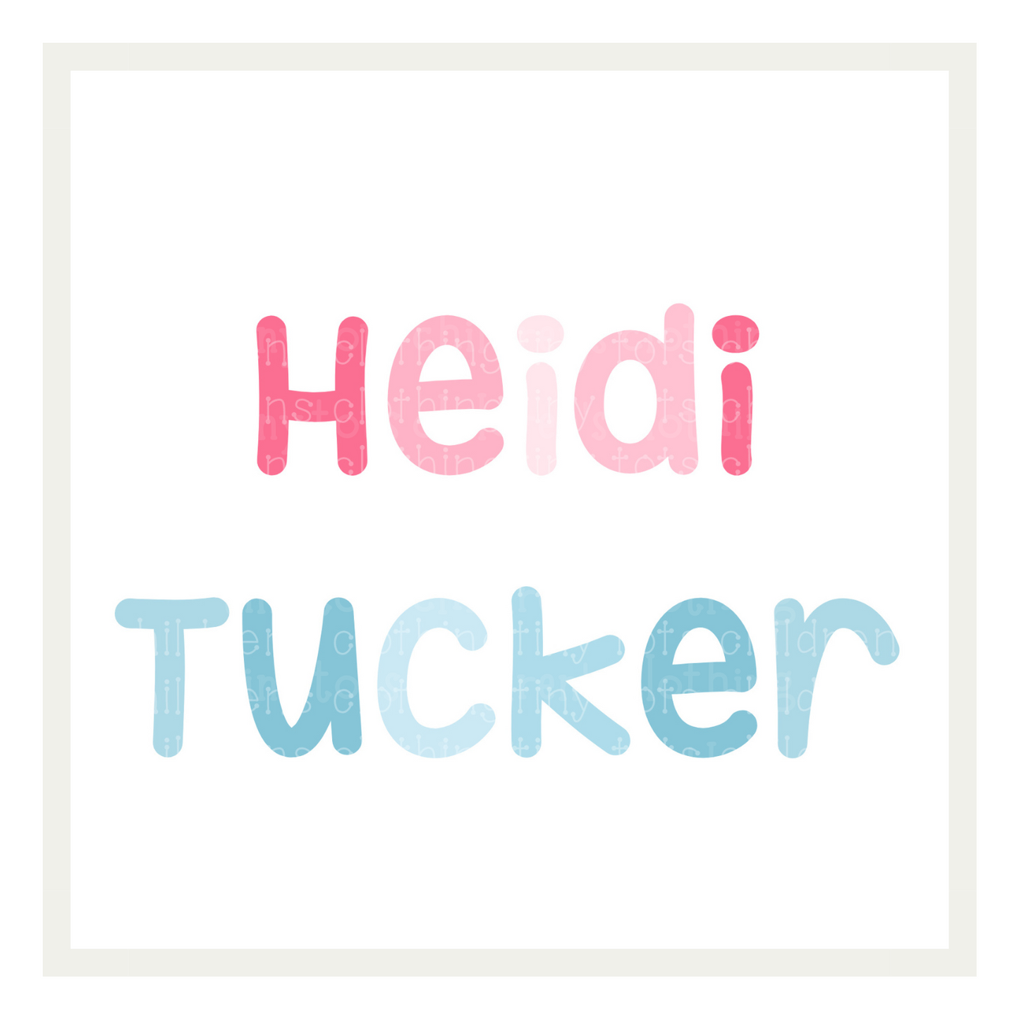 Name Designs: Thick & Bold